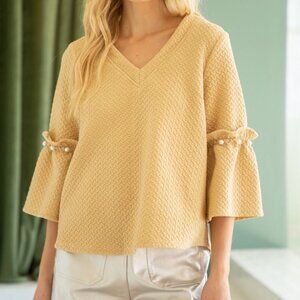 Braxton Taupe Pearl Top - Voy